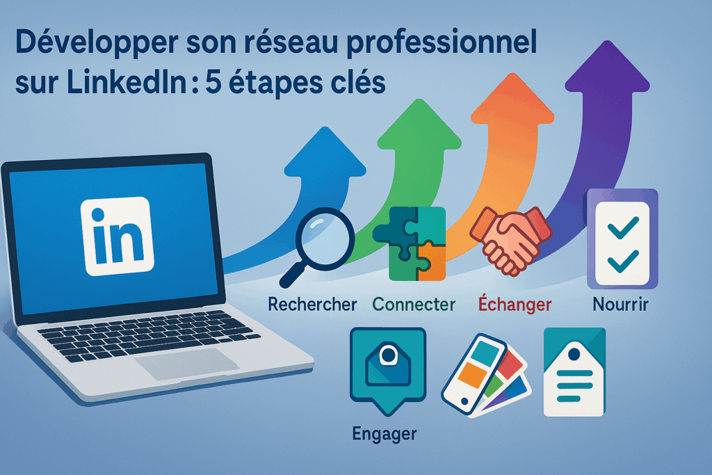 Développer son réseau professionnel sur LinkedIn : 5 étapes clés