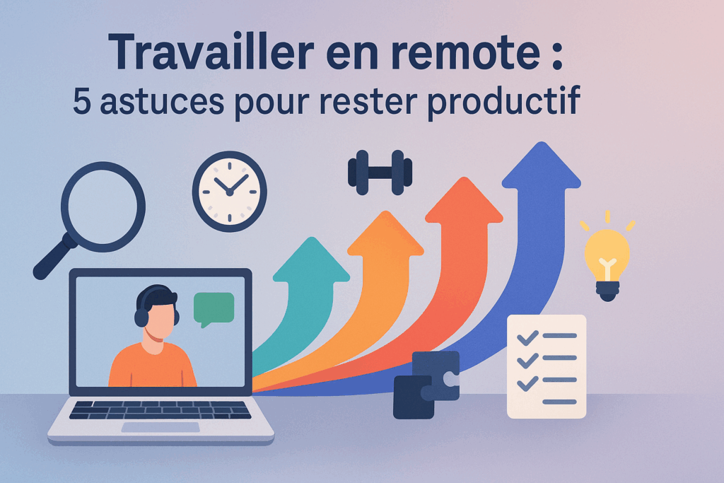 Travailler en remote : 5 astuces pour rester productif